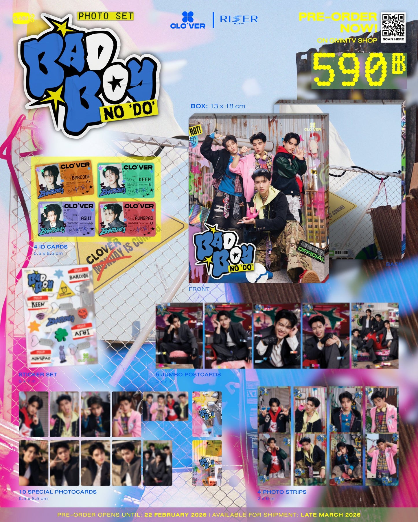 【PRE-ORDER】CLO’VER BAD BOY NO ‘DO’ PHOTO SET