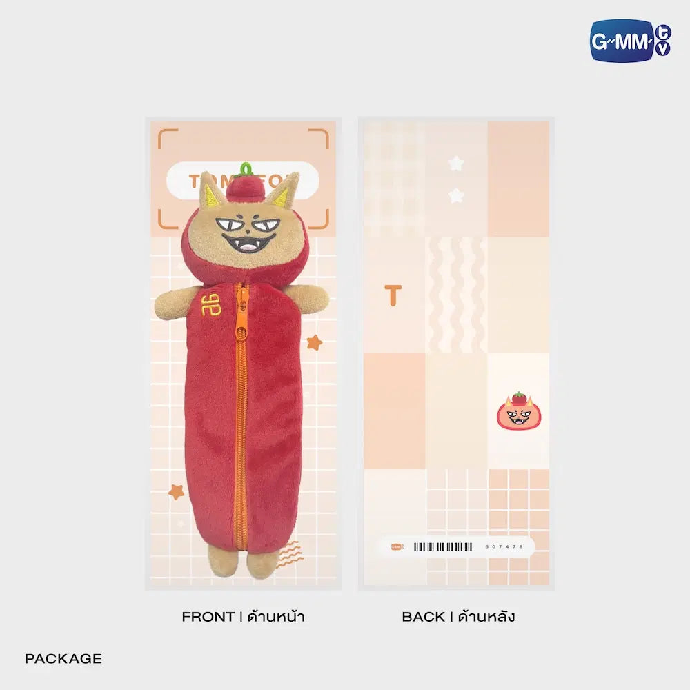 TOMAFOX GMMTV FANDOM CHARACTER PLUSH PENCIL CASE
