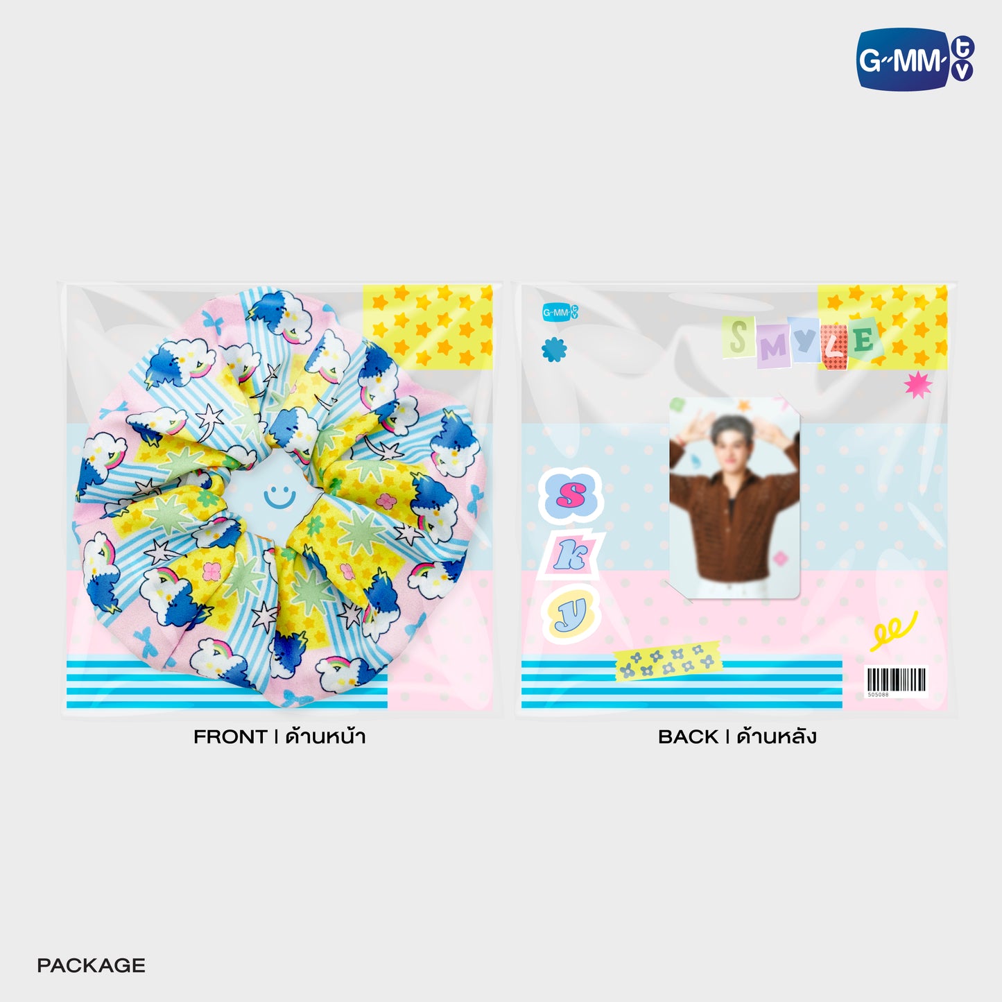 POPOS25-332 SMYLE HAIR SCRUNCHIE