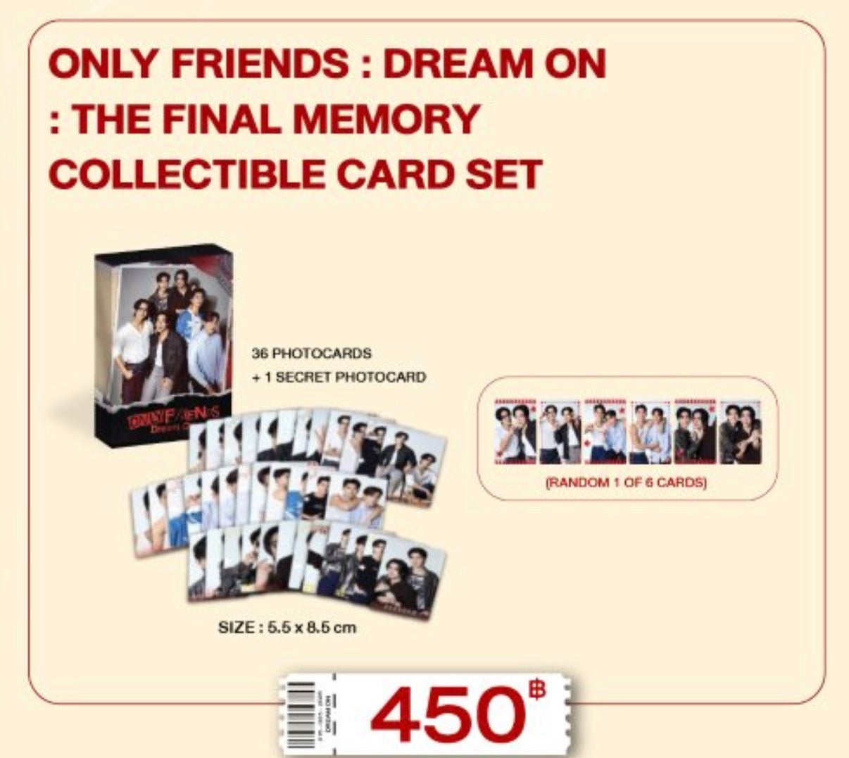 ONLY FRIENDS: DREAM ON
: THE FINAL MEMORY
COLLECTIBLE CARD SET