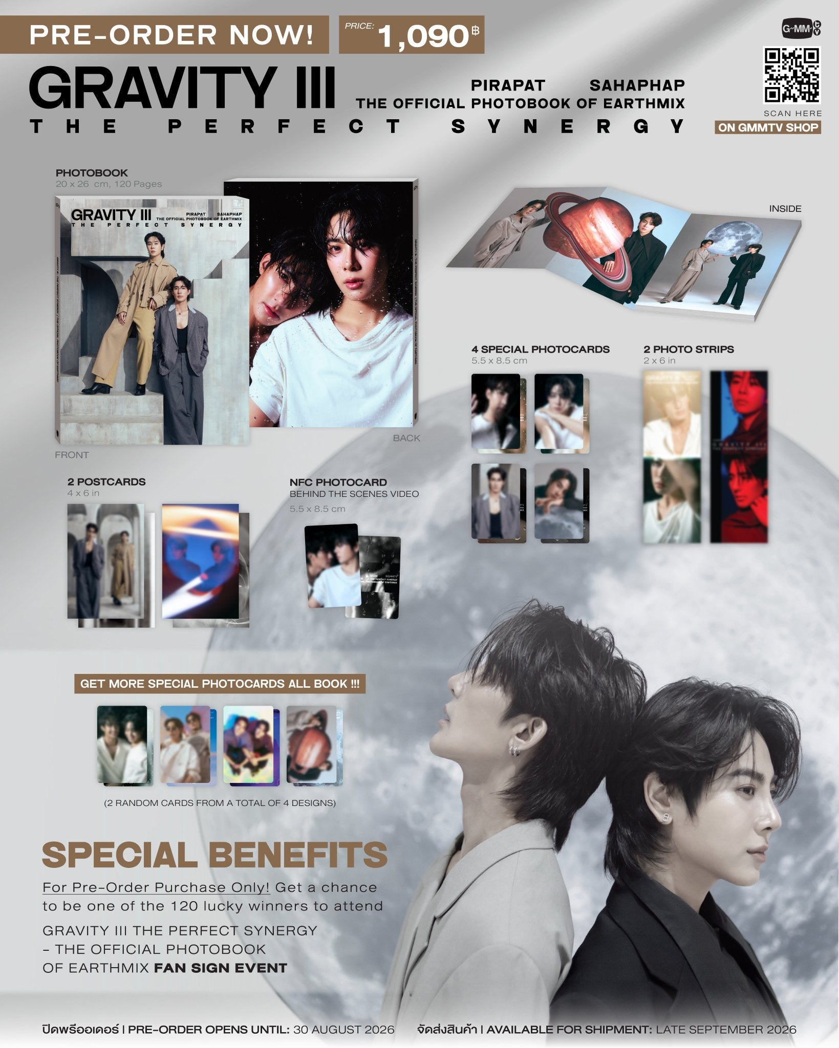 GMMTV公式 EarthMix写真集 GRAVITY ＋アクキー＋アクスタ PRE-ORDER】GRAVITY III : THE PERFECT SYNERGY | THE OFFICIAL