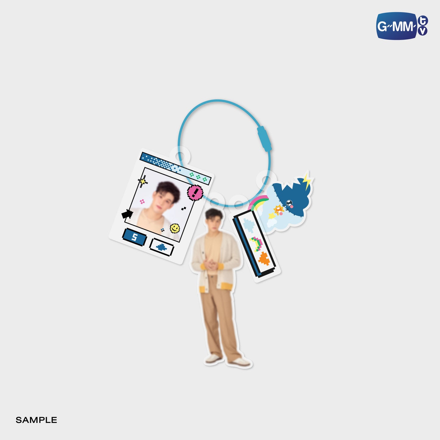 POPNY-378 SKY CUSTOMIZABLE ACRYLIC KEYCHAIN