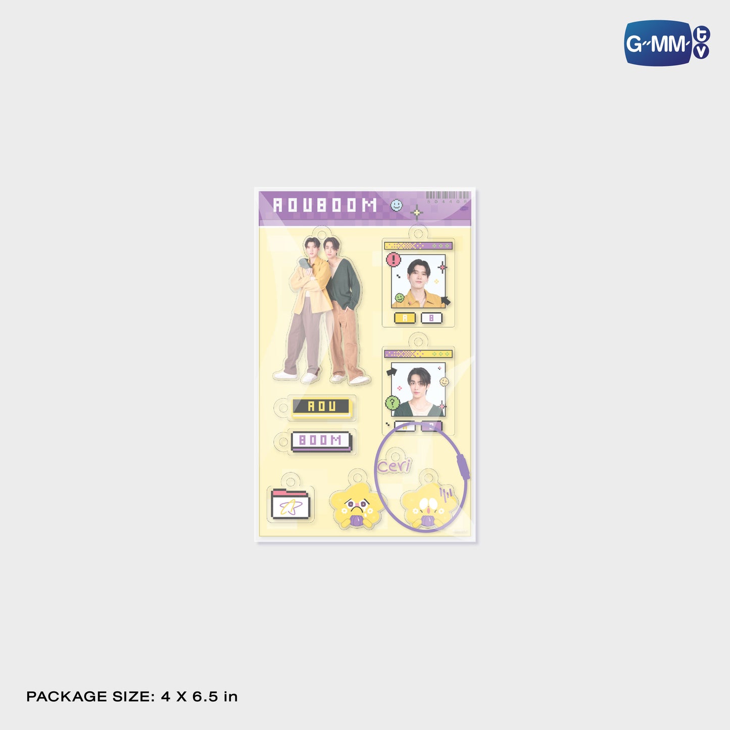 POPNY-365 AOUBOOM CUSTOMIZABLE ACRYLIC KEYCHAIN