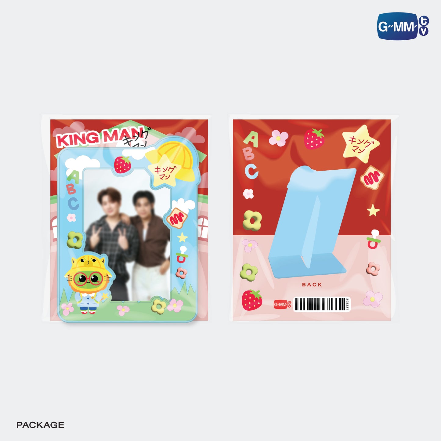 POPOS25-059 KING MAN CARD HOLDER STAND WITH PHOTOCARD