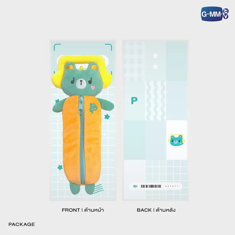 PERMPOON GMMTV FANDOM CHARACTER PLUSH PENCIL CASE