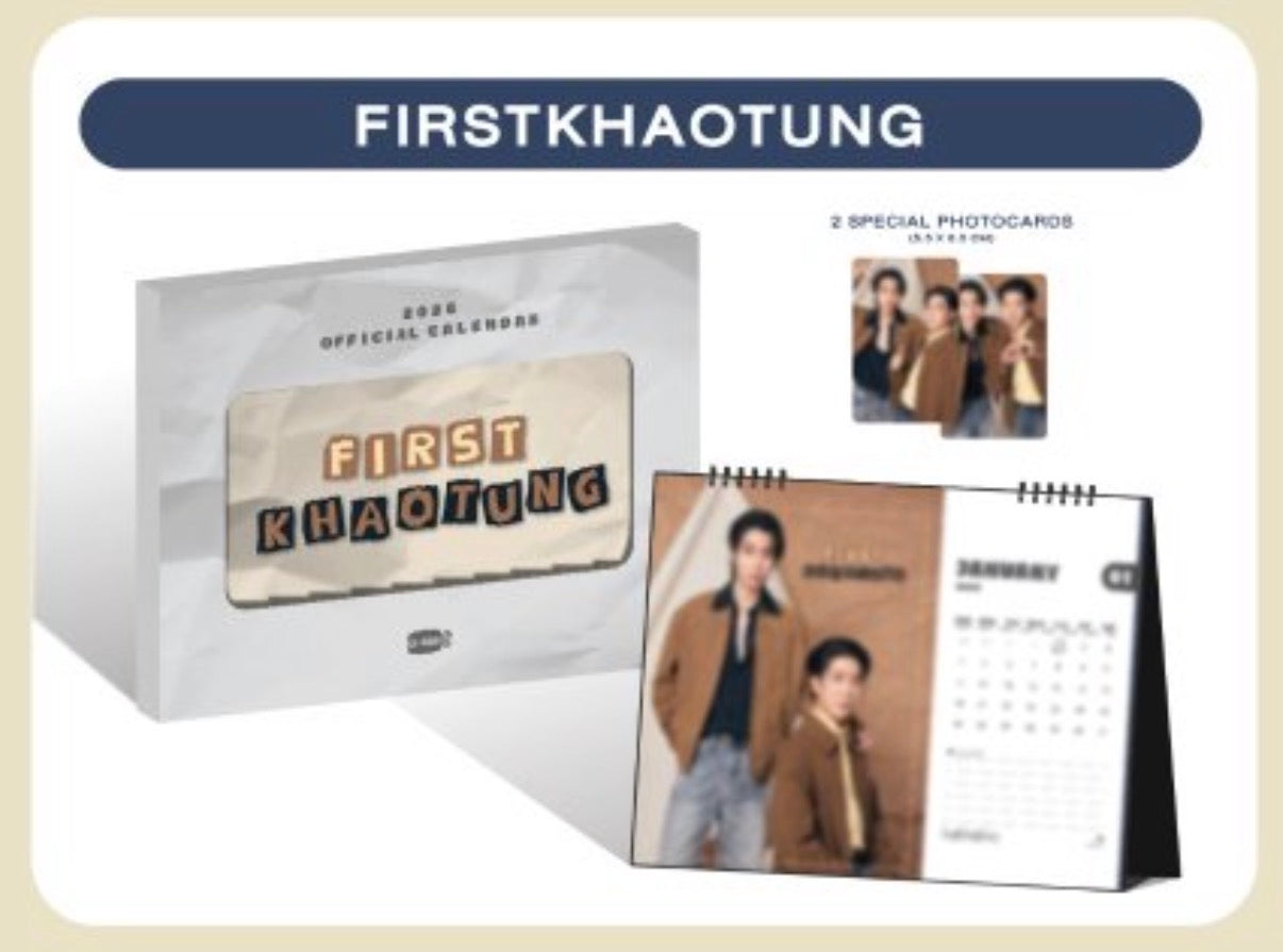 【GMMTV OFFICIAL CALENDAR 2026】FIRSTKHAOTUNG