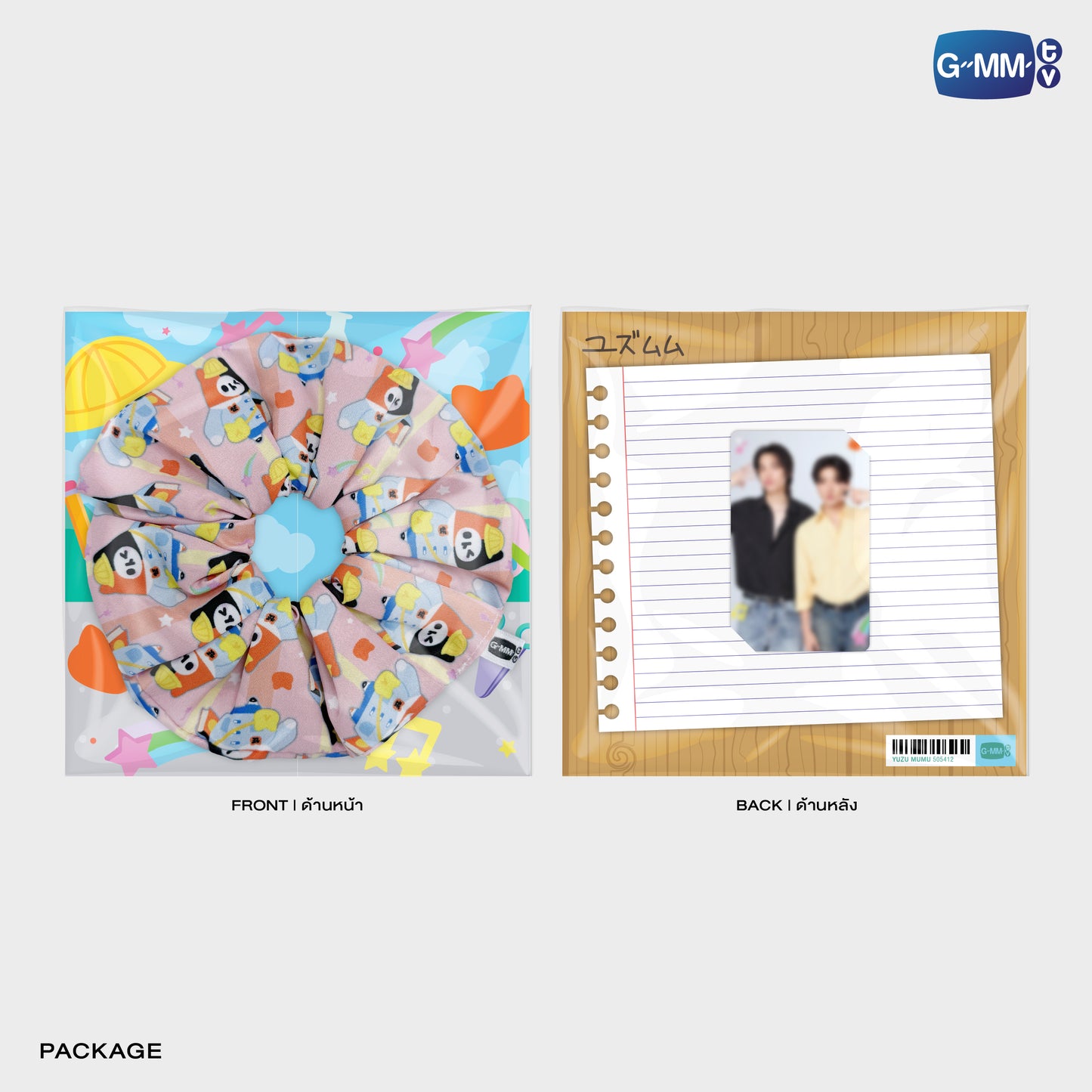 POPOS25-122 YUZU MUMU CHARACTER HAIR SCRUNCHIE