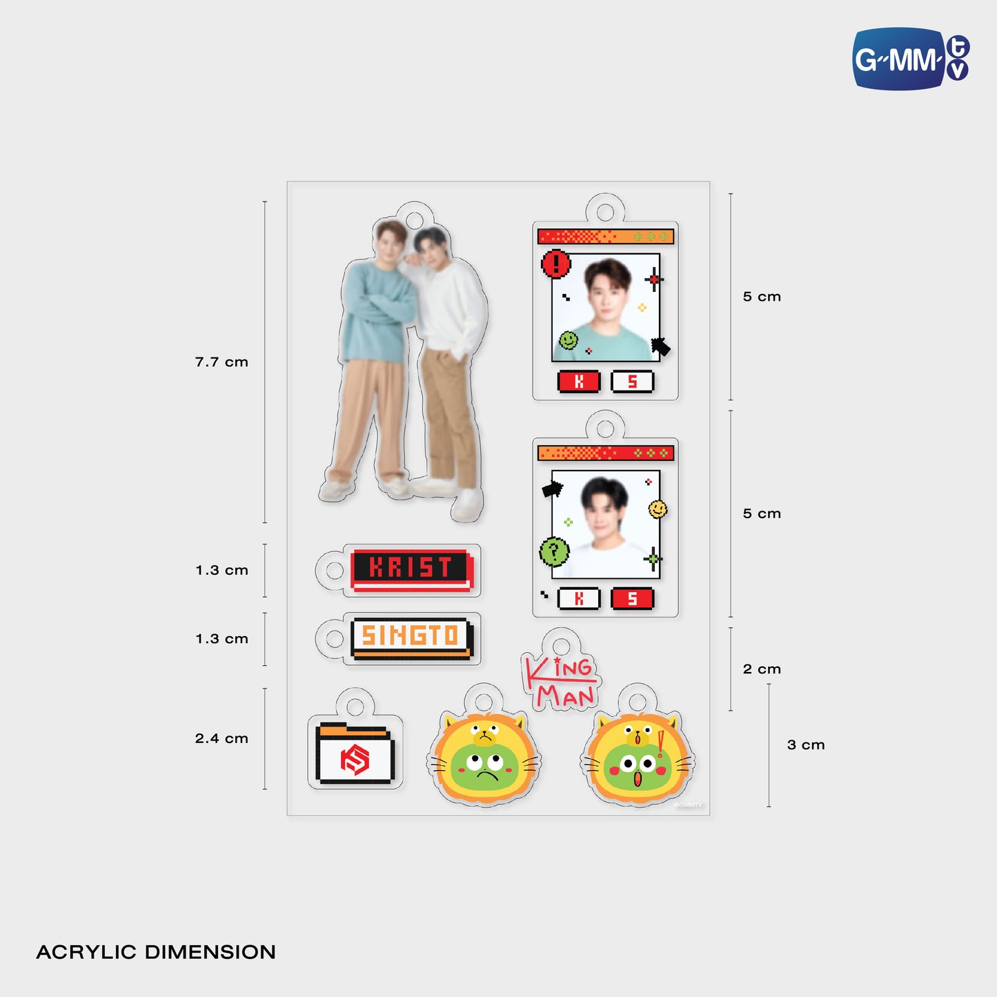 POPNY-346 KRISTSINGTO CUSTOMIZABLE ACRYLIC KEYCHAIN