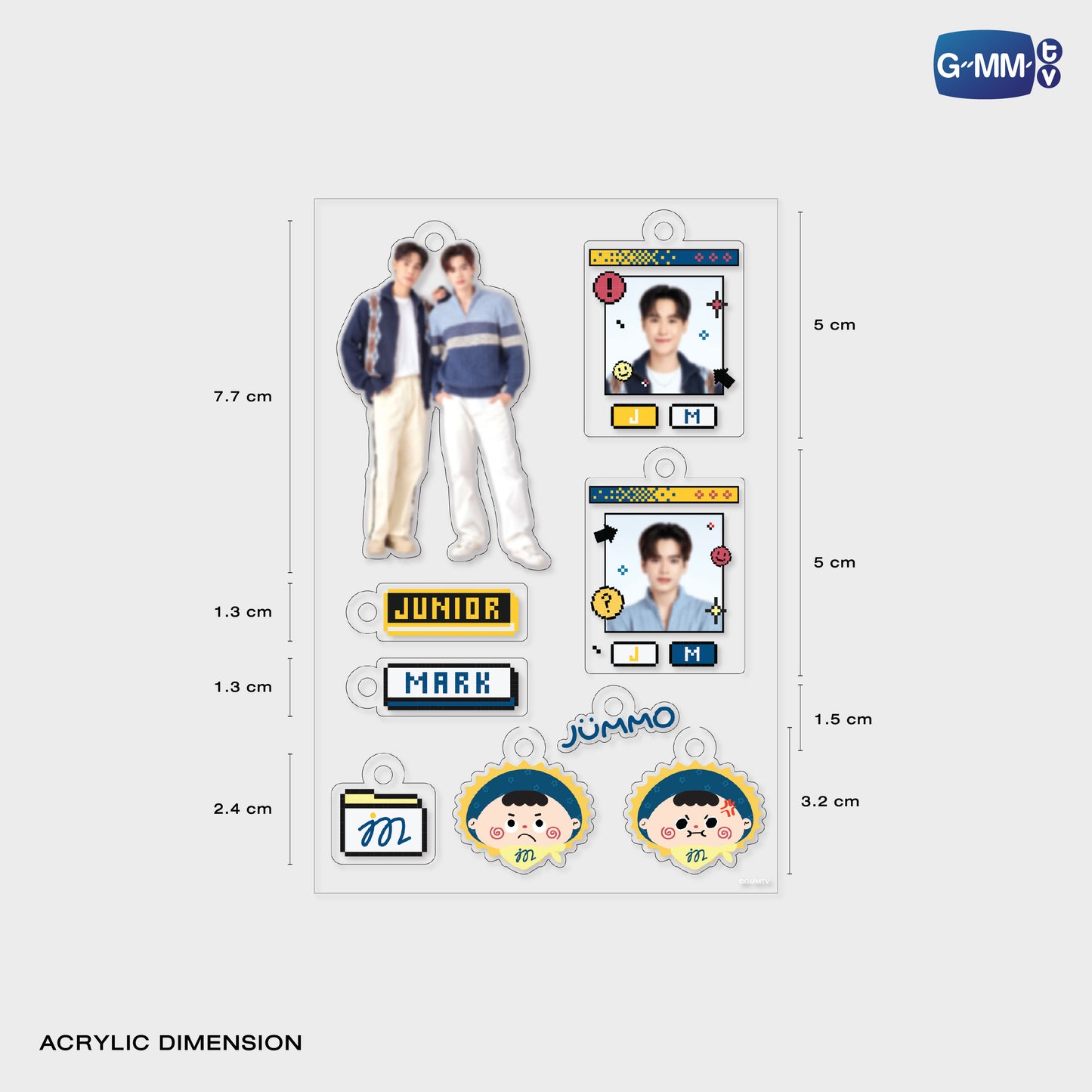 POPNY-362 JUNIORMARK CUSTOMIZABLE ACRYLIC KEYCHAIN