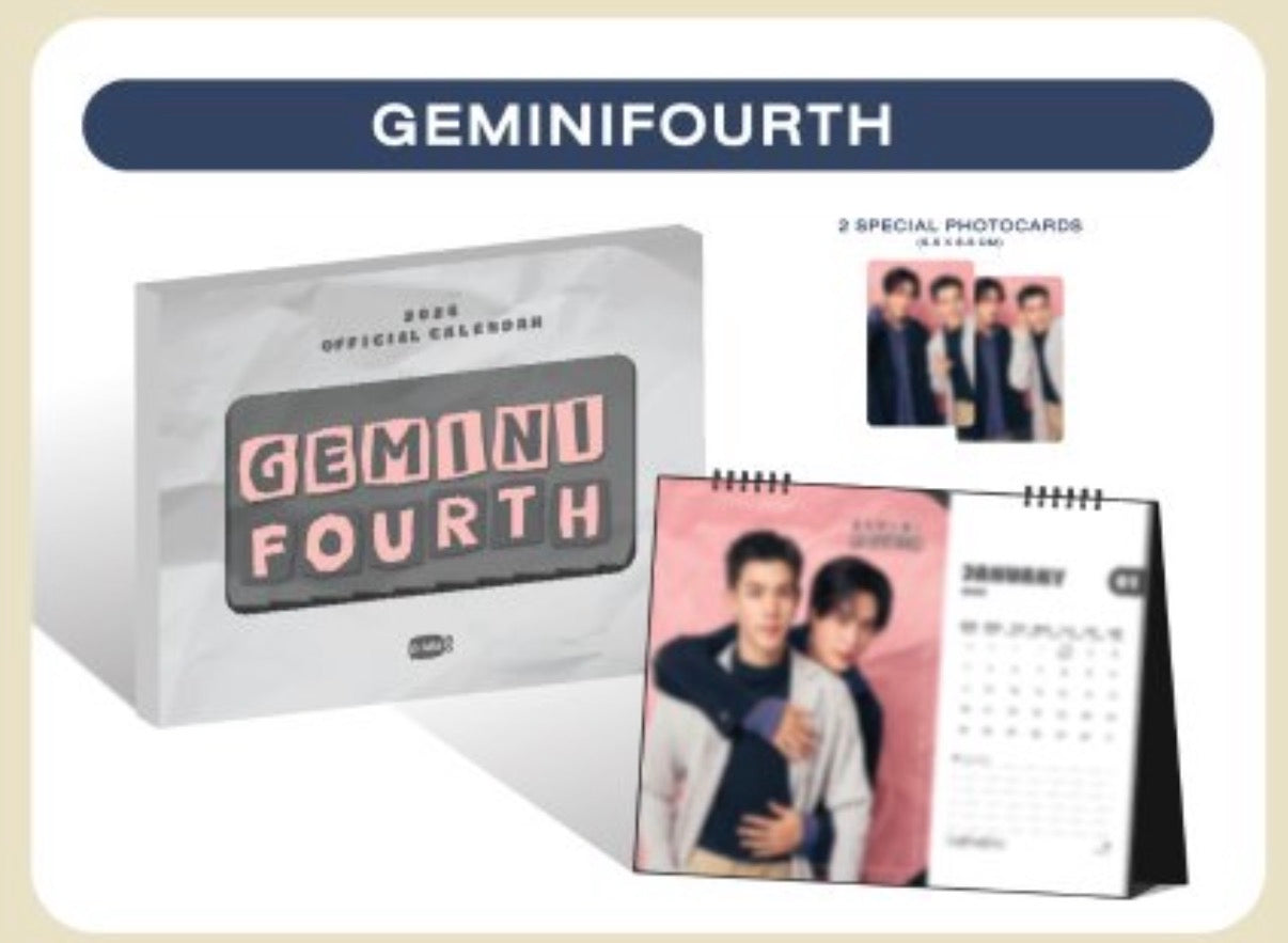 【GMMTV OFFICIAL CALENDAR 2026】GEMINIFOURTH