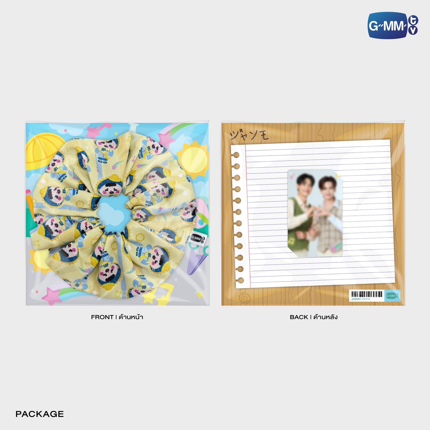 POPOS25-128 JUMMO CHARACTER HAIR SCRUNCHIE