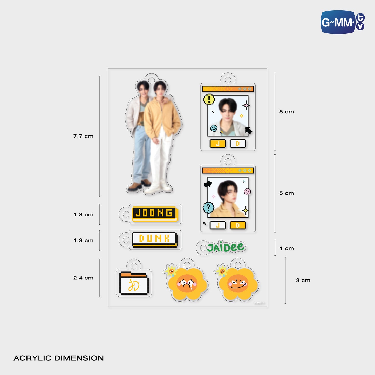 POPNY-353 JOONGDUNK CUSTOMIZABLE ACRYLIC KEYCHAIN