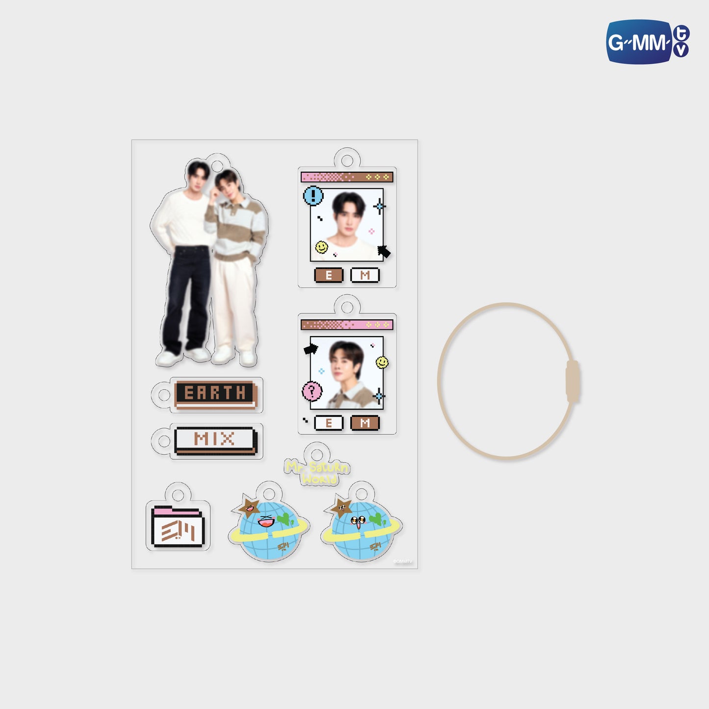 POPNY-349 EARTHMIX CUSTOMIZABLE ACRYLIC KEYCHAIN