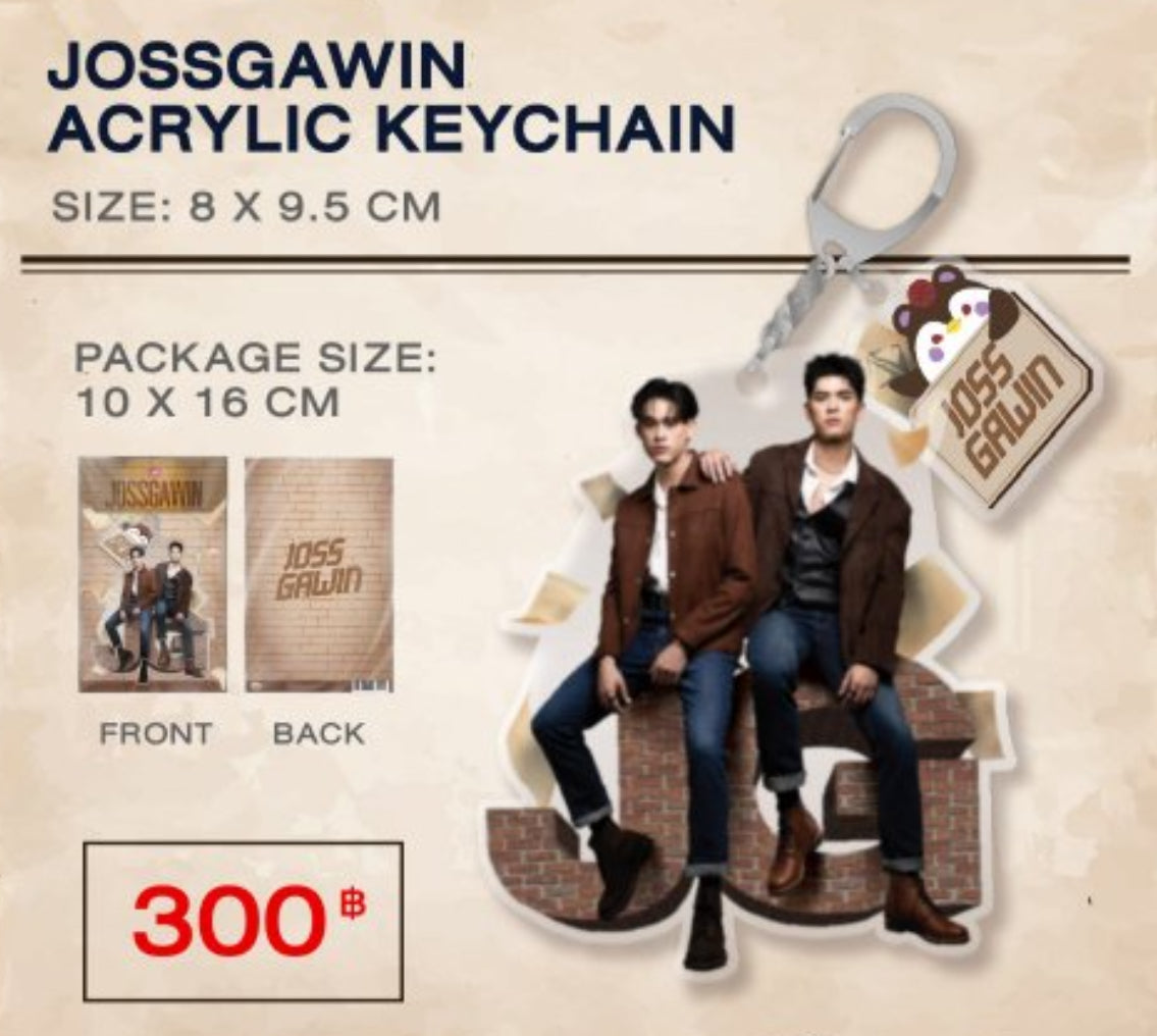 【PRE-ORDER】
【JOSS GAWIN INVINCIBLE FANCON】 JOSS GAWIN ACRYLIC KEYCHAIN