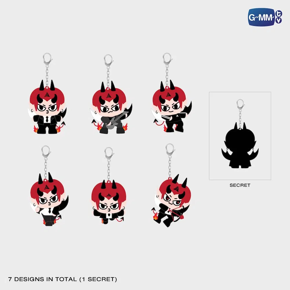 DOMIIA RANDOM 7 DESIGNS IN TOTAL DOLL KEYCHAIN