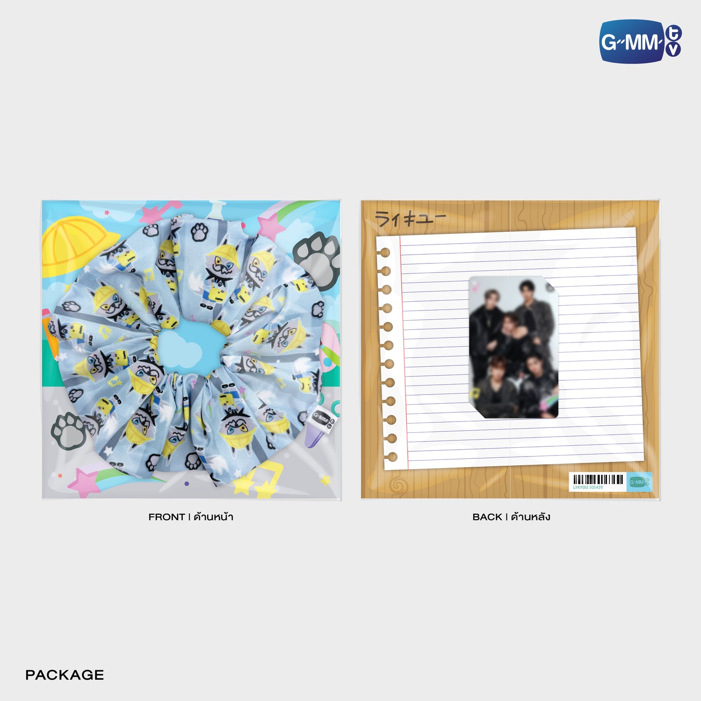 POPOS25-139 LYKYOU CHARACTER HAIR SCRUNCHIE