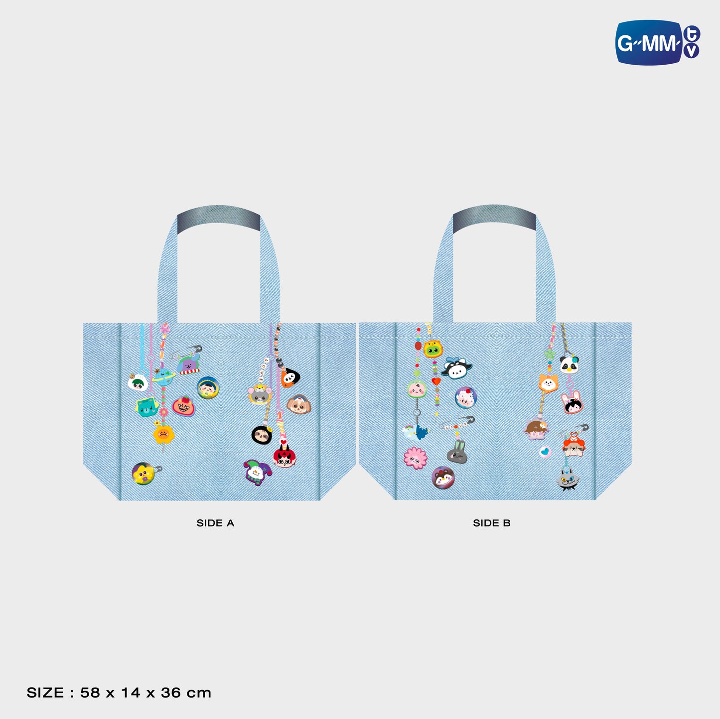 POPNY-175 FANDOM CHARACTER PATCHY ILLUSION TOTE BAG VER.1