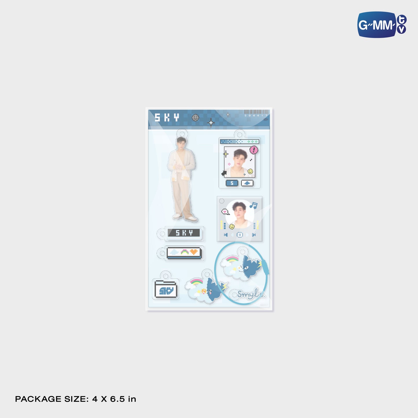 POPNY-378 SKY CUSTOMIZABLE ACRYLIC KEYCHAIN