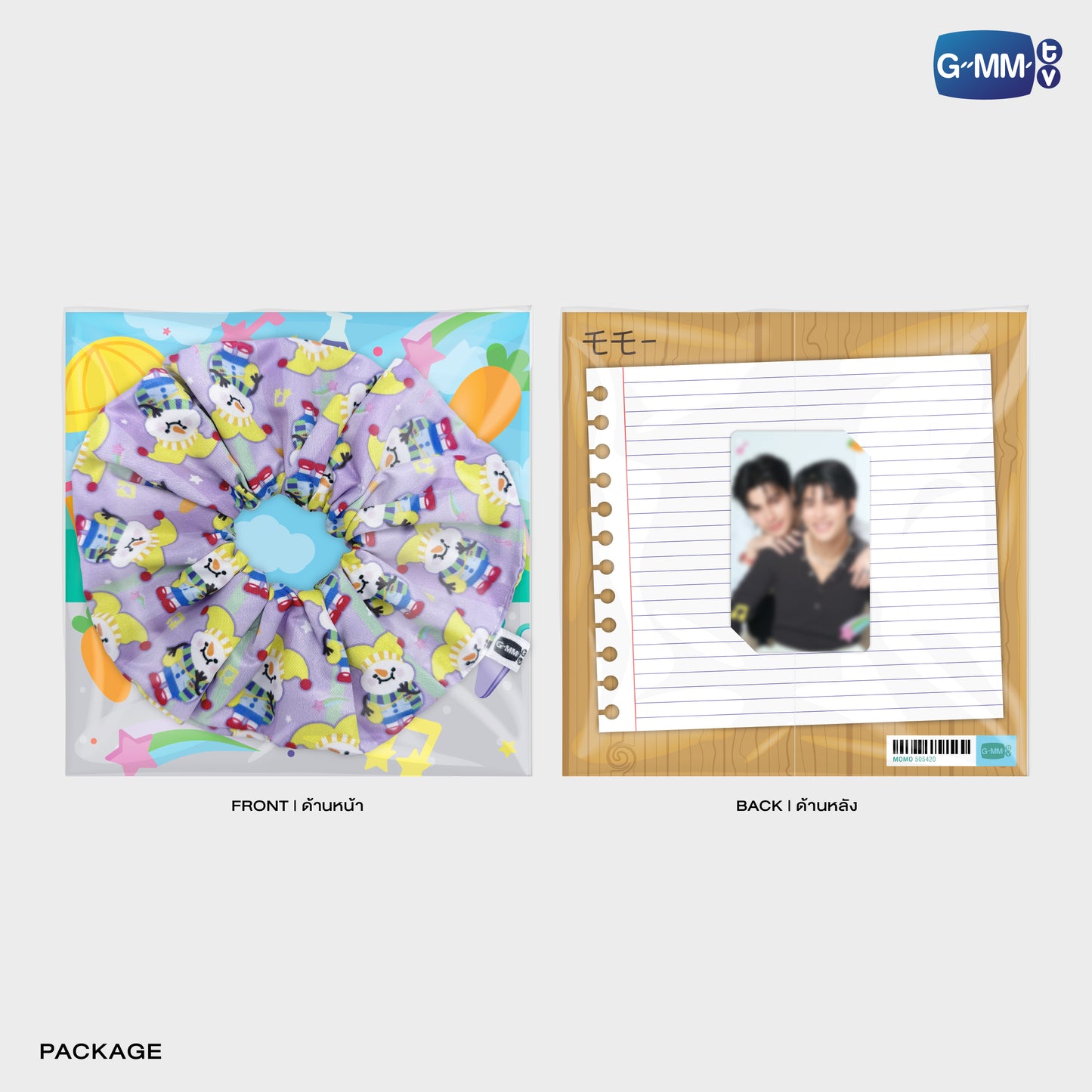 POPOS25-130 MOMO CHARACTER HAIR SCRUNCHIE