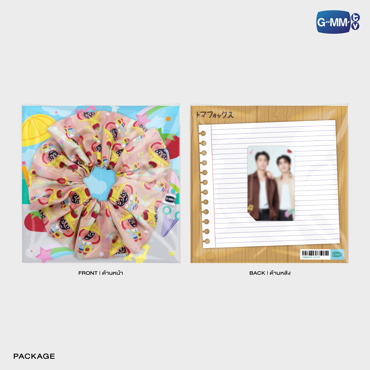 POPOS25-119 TOMAFOX CHARACTER HAIR SCRUNCHIE