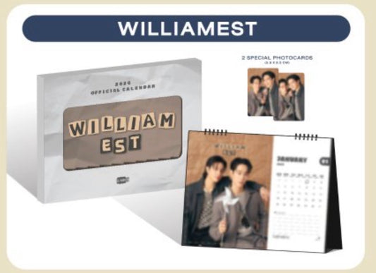 【GMMTV OFFICIAL CALENDAR 2026】WILLIAMEST