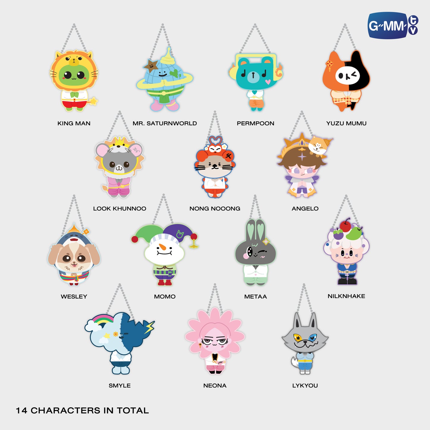 POPNY-424 FANDOM CHARACTER JIGGLE KEYRINGS (BOX B) | SINGLE BOX