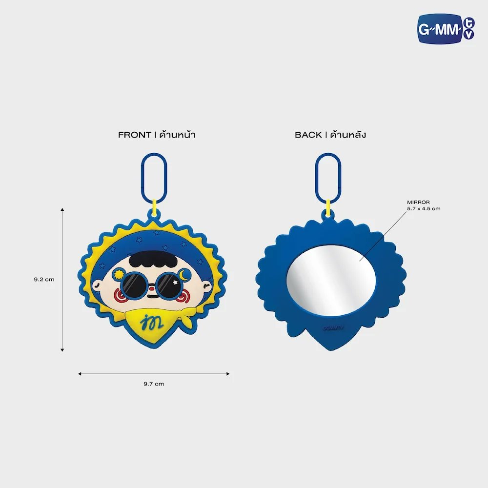 JUMMO GMMTV FANDOM CHARACTER MIRROR KEYCHAIN