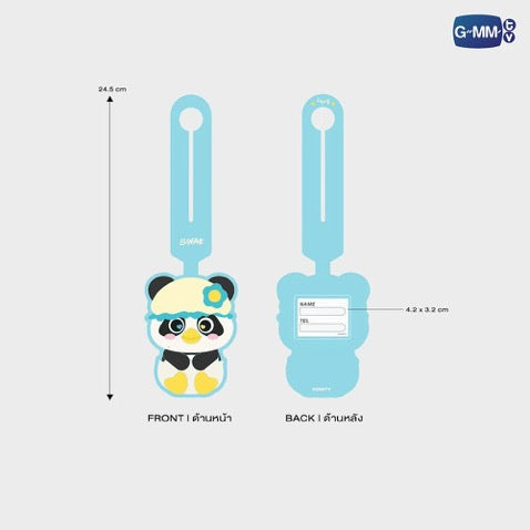 LUNAR GMMTV FANDOM CHARACTER RUBBER BAG TAG
