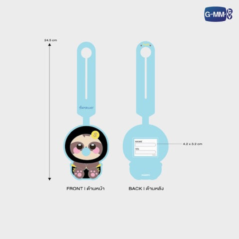 SAMRUAY GMMTV FANDOM CHARACTER RUBBER BAG TAG