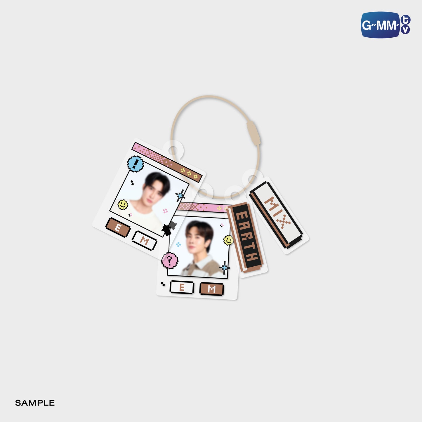 POPOS25-710 CUSTOMIZABLE ACRYLIC KEYCHAIN EARTHMIX