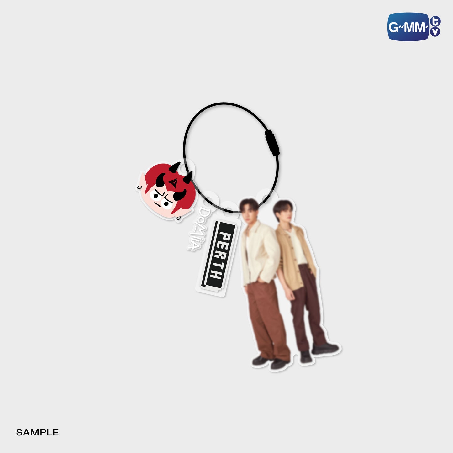 POPOS25-720 CUSTOMIZABLE ACRYLIC KEYCHAIN PERTHSANTA