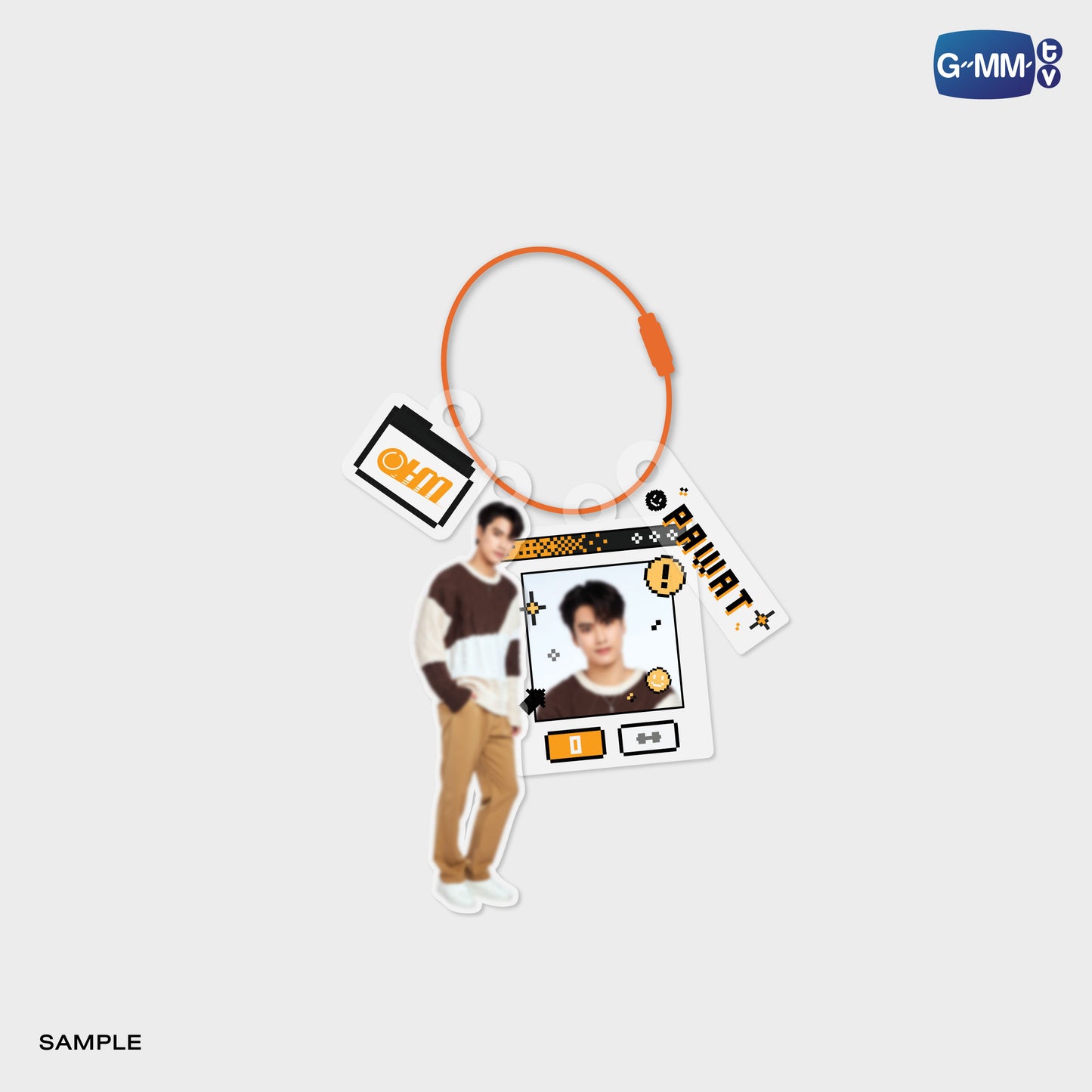 POPOS25-737 CUSTOMIZABLE ACRYLIC KEYCHAIN OHM