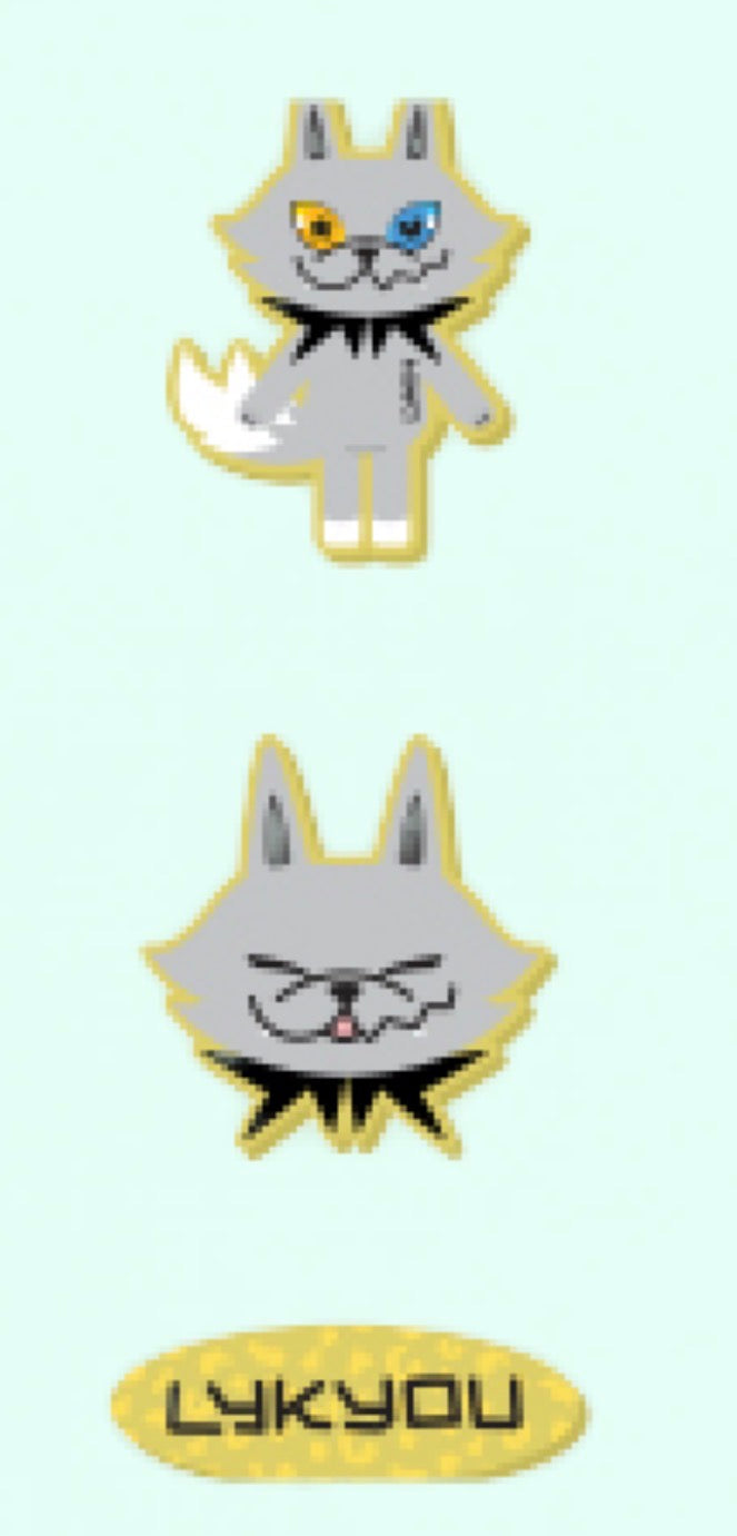 LYKYOU FANDOM CHARACTER RUBBER CHARM SET
