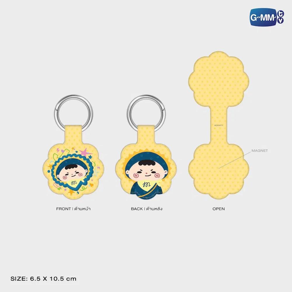 JUMMO GMMTV FANDOM CHARACTER MAGNETIC UTILITY CLIP KEYCHAIN