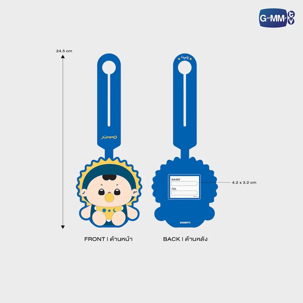 JUMMO GMMTV FANDOM CHARACTER RUBBER BAG TAG