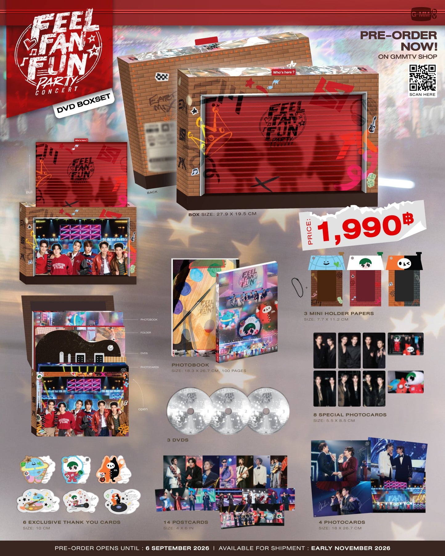 【PRE-ORDER】DVD BOXSET FEEL FAN FUN PARTY CONCERT