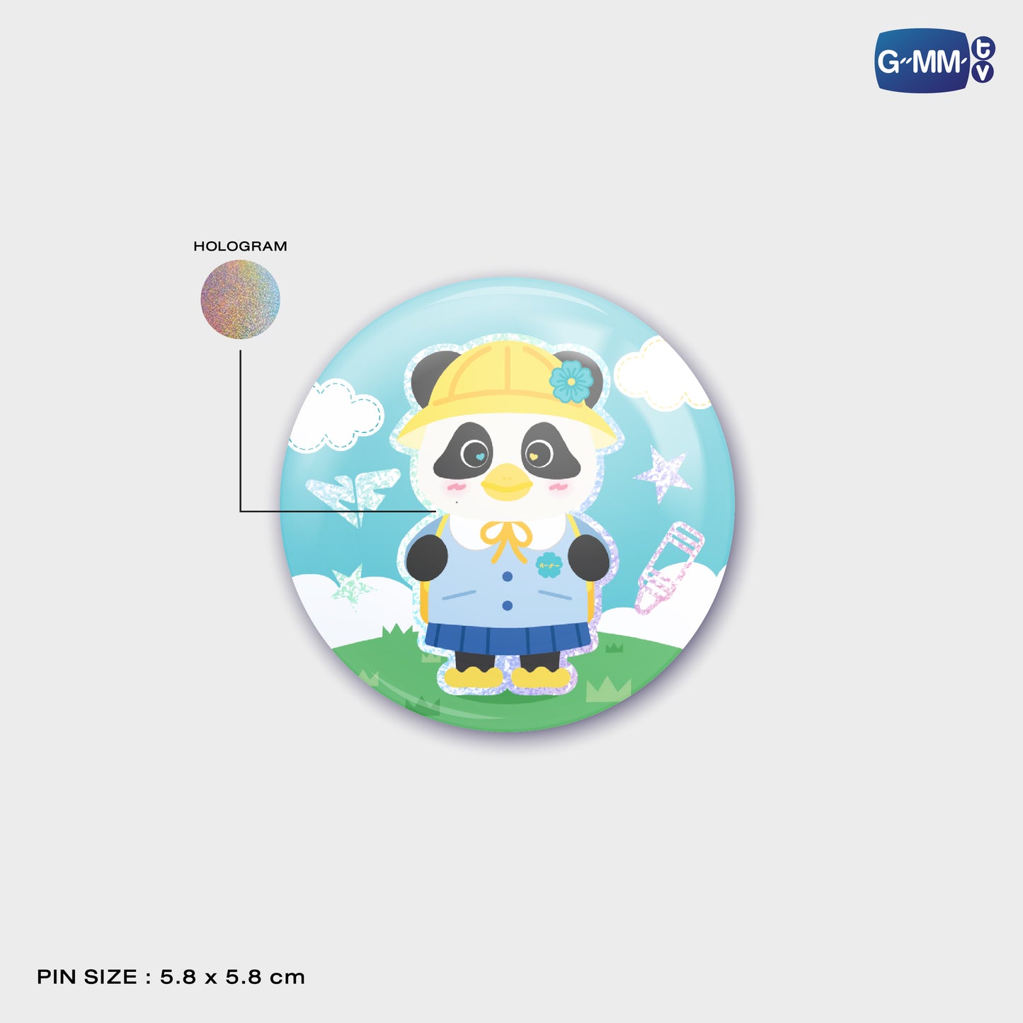 POPOS25-025 LUNAR HOLOGRAM PIN