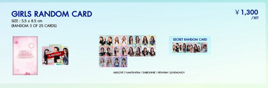 【POP UP NAGOYA 2025 】GIRLS RANDOM  CARD