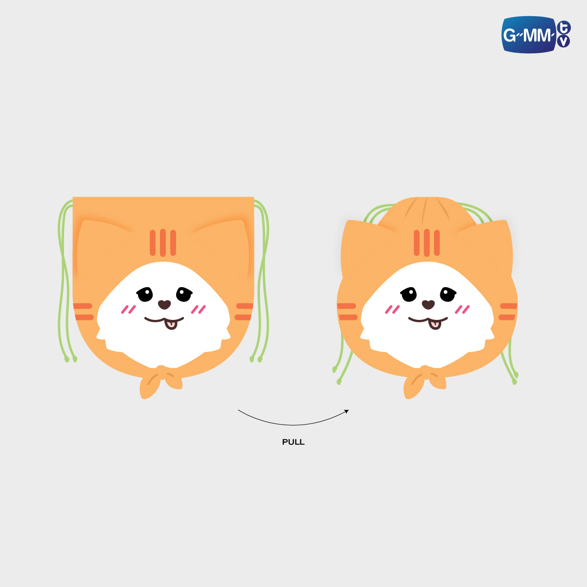 POPOS25-530 FANDOM CHARACTER DRAWSTRING POUCH MUVMUV