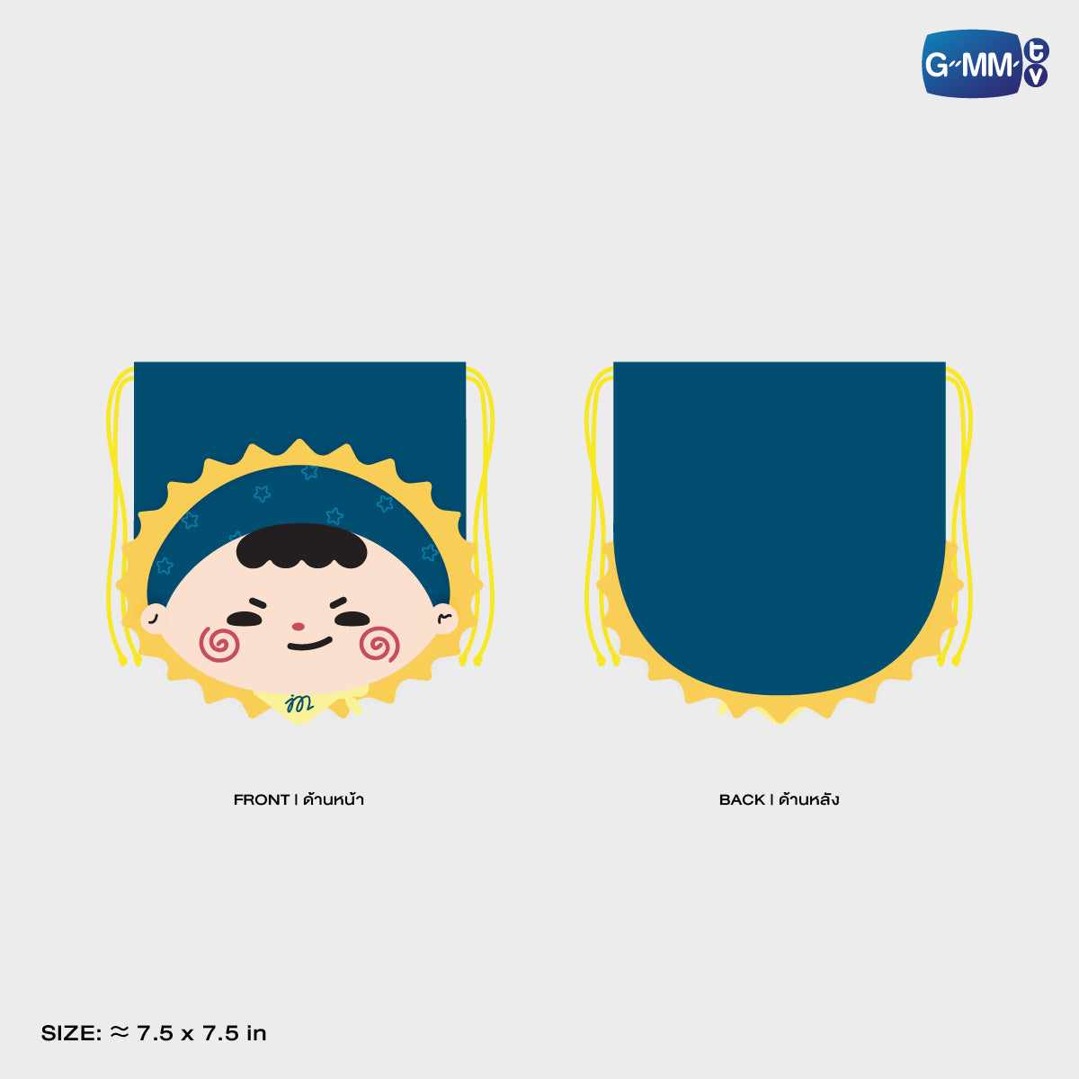 POPOS25-526 FANDOM CHARACTER DRAWSTRING POUCH JUMMO