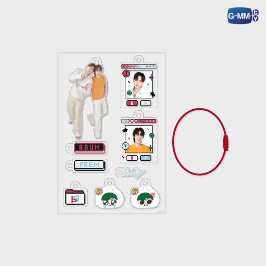 POPNY-350 BOUNPREM CUSTOMIZABLE ACRYLIC KEYCHAIN