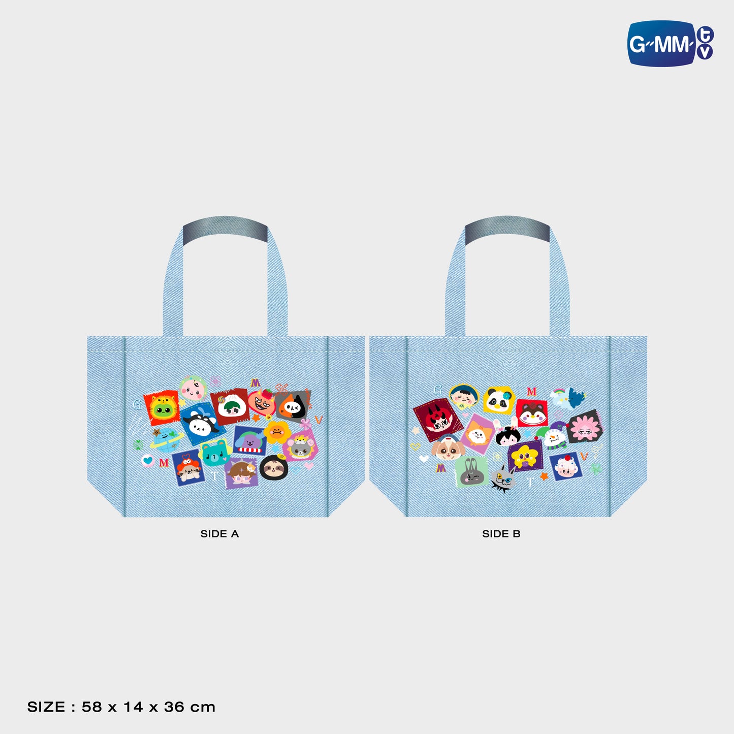 POPNY-176 FANDOM CHARACTER PATCHY ILLUSION TOTE BAG VER.2