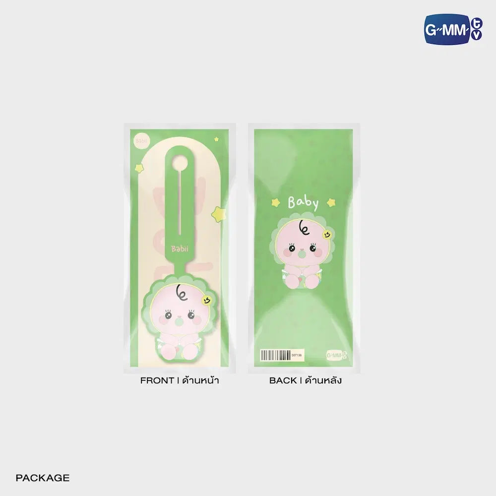 BABII GMMTV FANDOM CHARACTER RUBBER BAG TAG