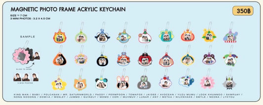 MAGNETIC PHOTO FRAME ACRYLIC KEYCHAIN
