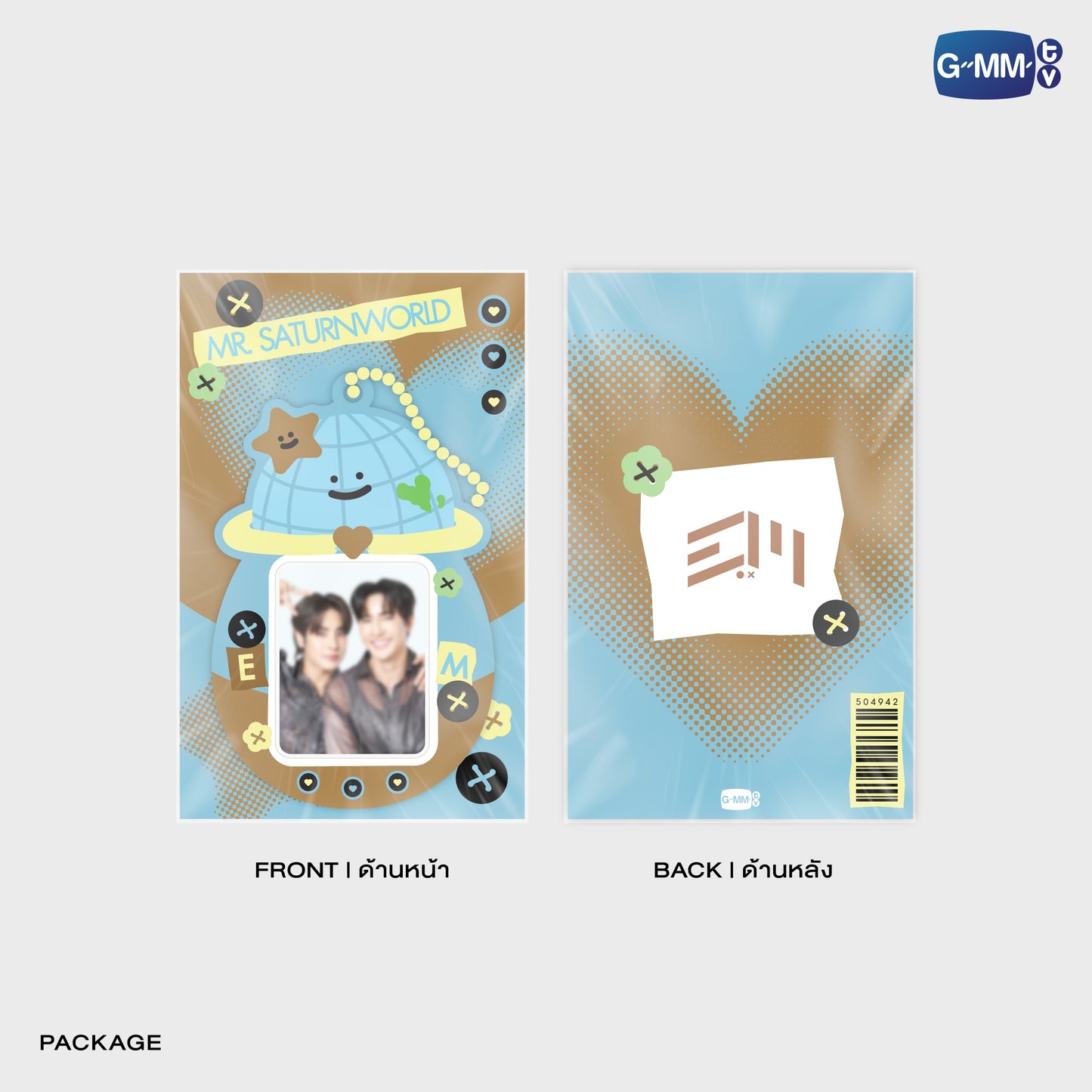 POPOS25-230 MR. SATURNWORLD MINI CARD HOLDER WITH EARTHMIX PHOTOCARD