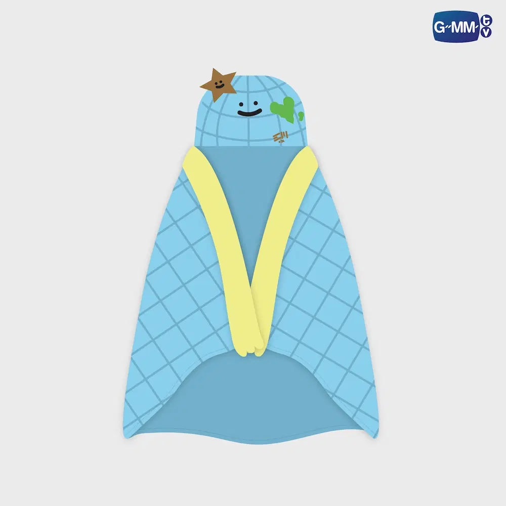 MR.SATURNWORLD FANDOM CHARACTER HOODIE BLANKET