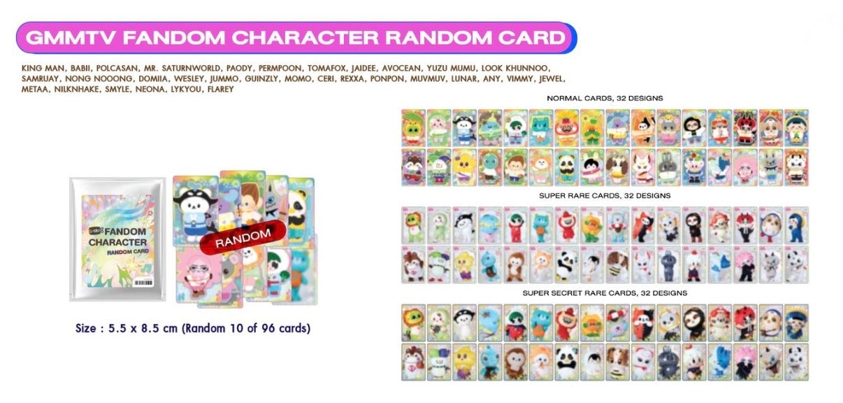 Character Fest Thailand 2026 GMMTV FANDOM CHARACTER RANDOM CARD