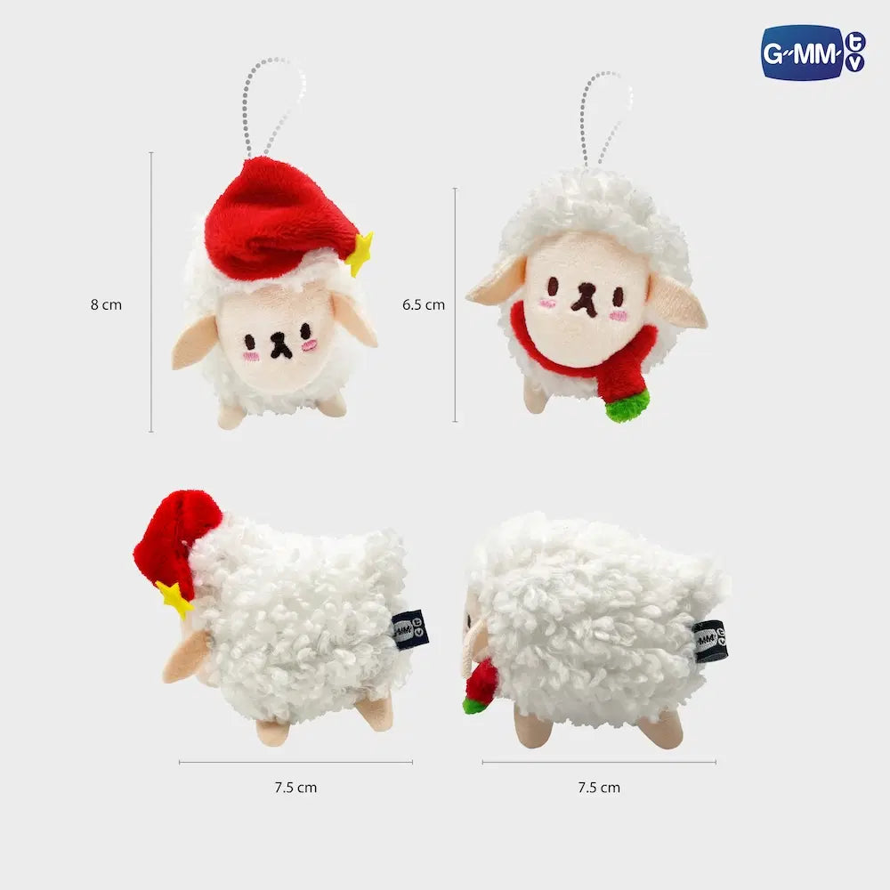 CHRISTMAS SHEEP COUPLE PLUSH DOLL KEYCHAIN | TICKET TO HEAVEN เด็กชายไม่ไปสวรรค์