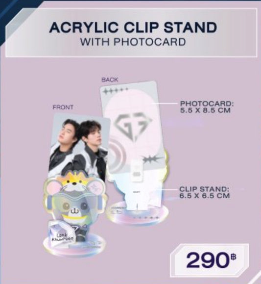 【GEMINI FOURTH A.W.A.K.E CONCERT】LOOK KHUNNOO ACRYLIC CLIP STAND WITH PHOTOCARD