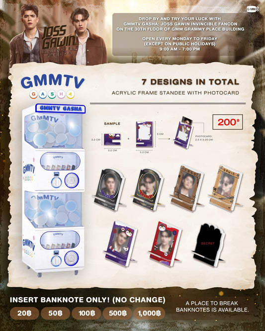 【JOSS GAWIN INVINCIBLE FANCON】 GMMTV GASHA ACRYLIC FRAME STANDEE WITH PHOTOCARD